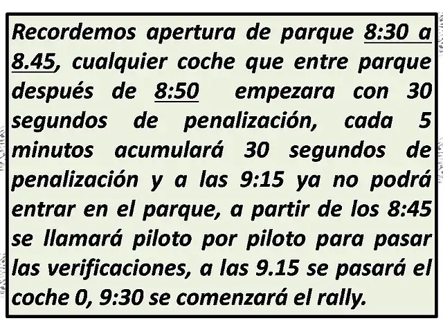 recomendaciones rally