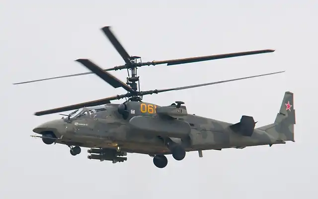 Helicoptero ruso Kamov Ka-52 Alligator