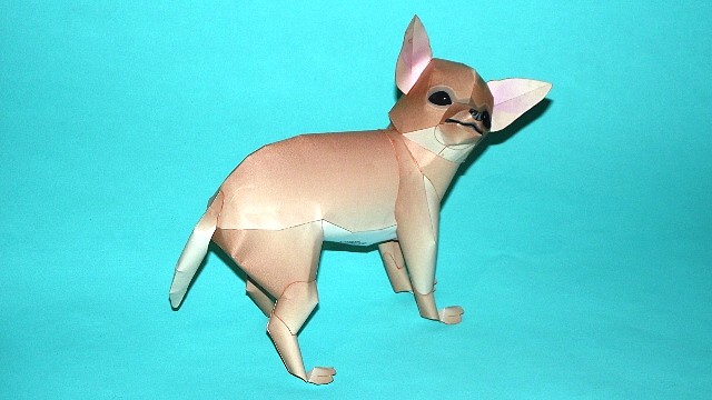 Chihuahua (Cabeza de manzana) Papercraft