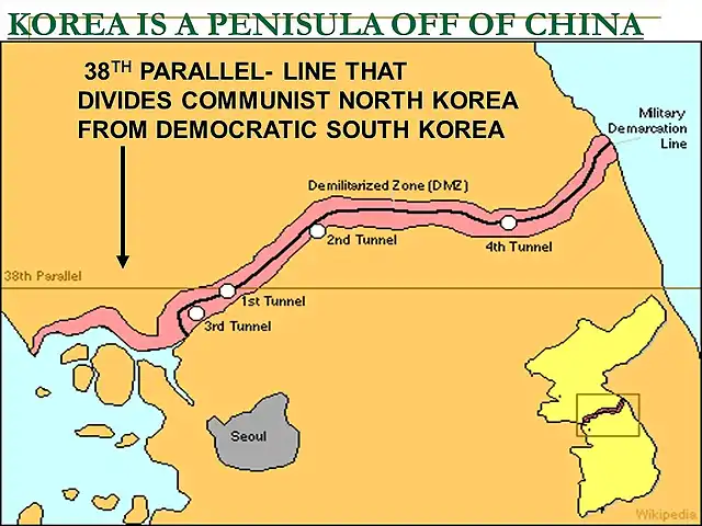 KOREA+IS+A+PENISULA+OFF+OF+CHINA