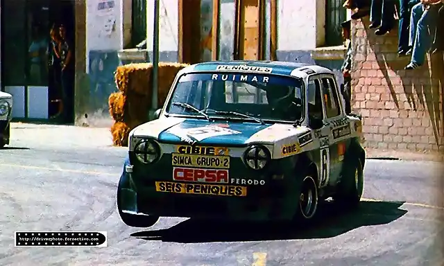 Genito Ortiz ( Simca 1000 ) Alca?iz 1976.