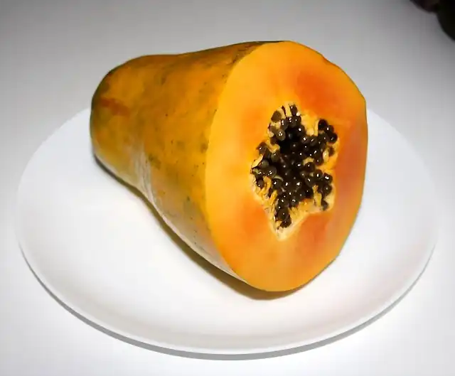 Papaya abierta