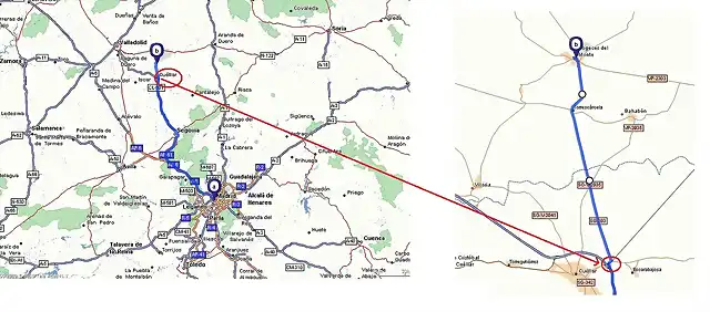 Plano Madrid-Cogeces