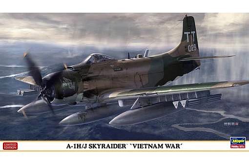 hasegawa-ha02199-douglas-a-1h-j-skyraider-guerra-de-vietnam-