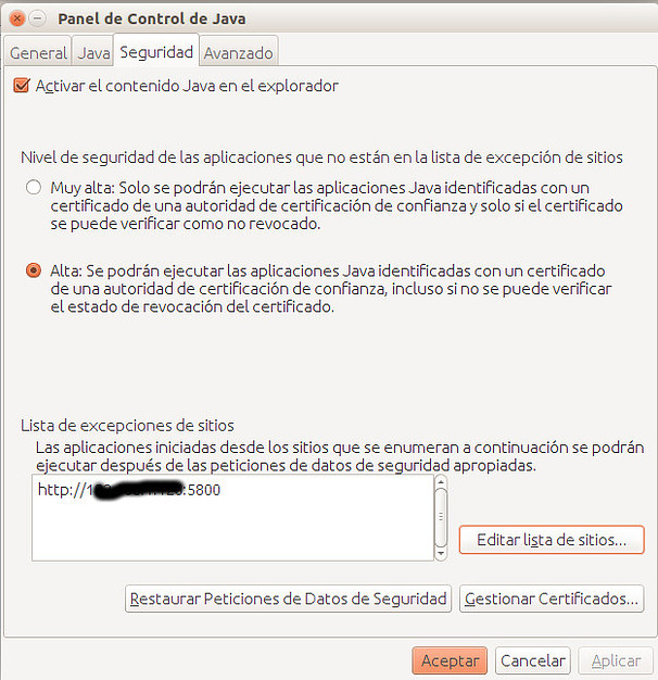 Excepcion