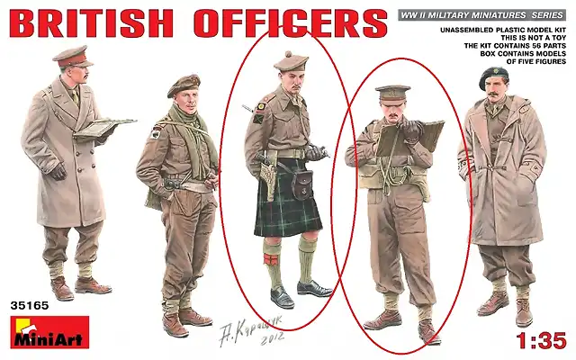 Miniart - British Officers - 1-35