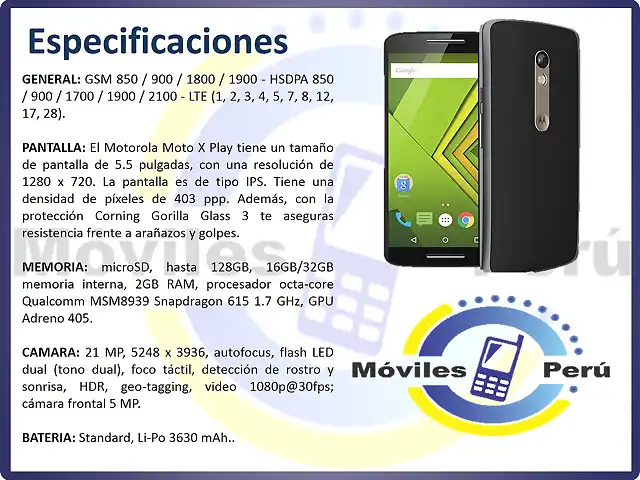 moto x play medio