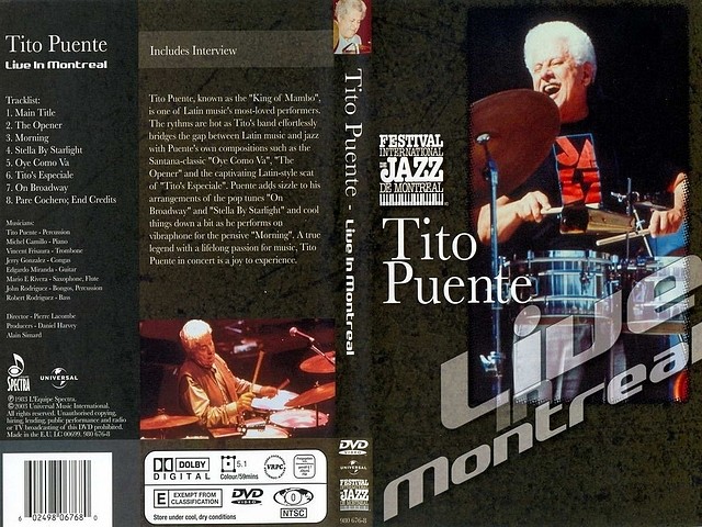 Tito Puente-Live in Montreal - Caratula DVD