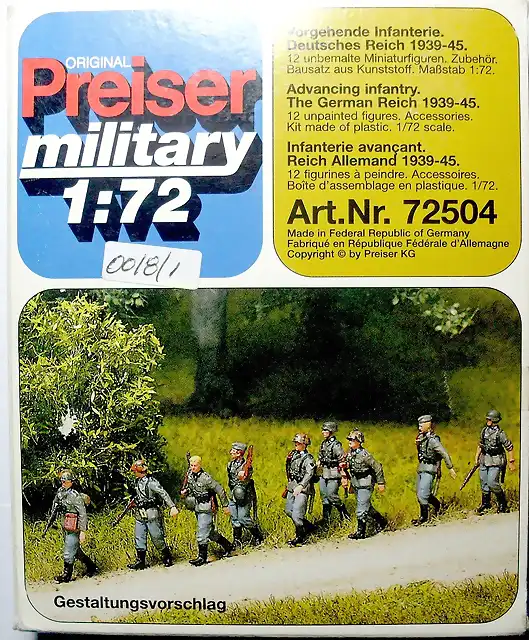 Preiser - Advancing infantry-The German Reich 1939-1945 - 1-72