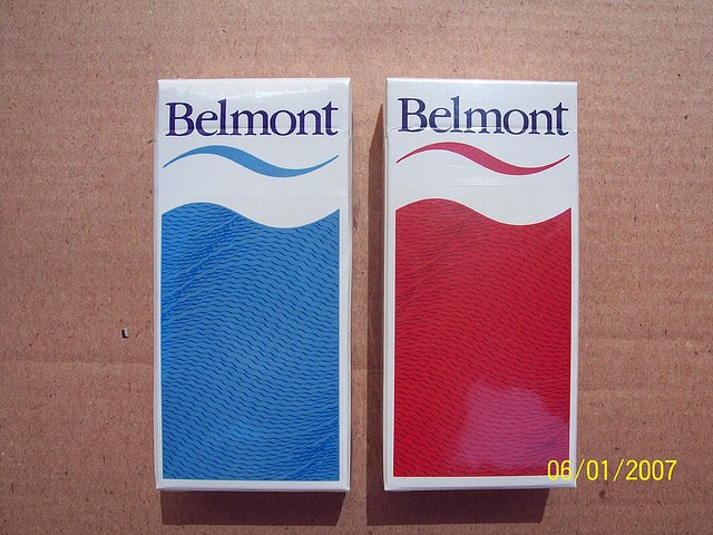 Cigarrillos chilenos marca Belmont.