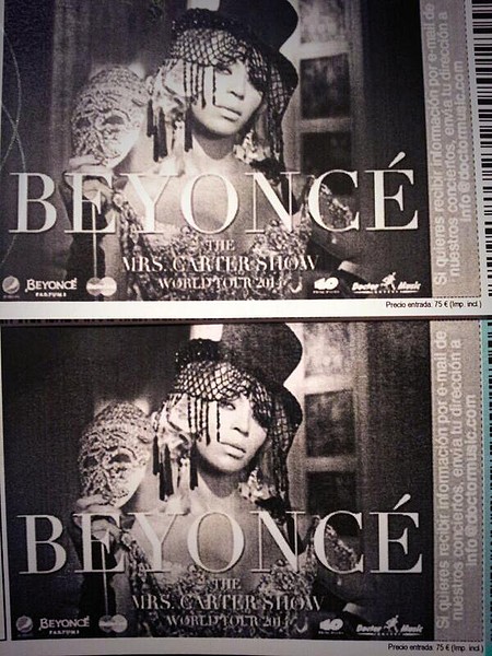 Mar?a 29-1-2014 entradas Beyonce Mar?a 29-1-2014 entradas Beyonce