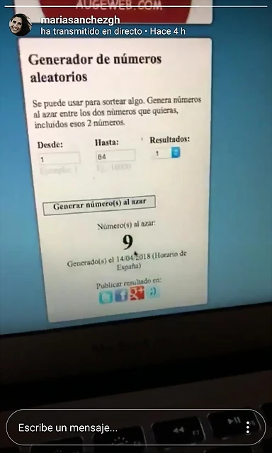 Directo Mar?a sorteo 3 Directo Mar?a sorteo 3