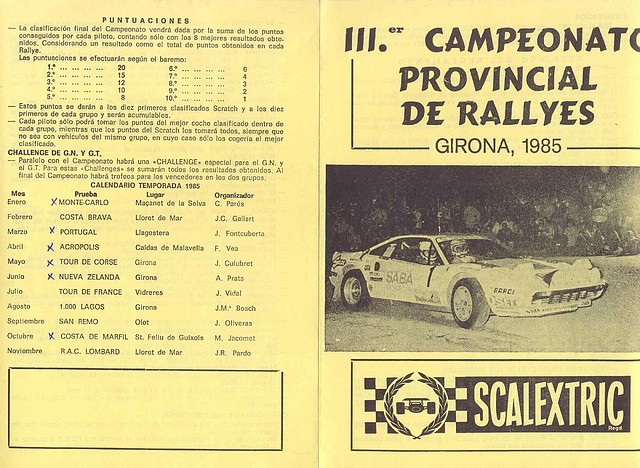 rallyes 1985 rallyes 1985