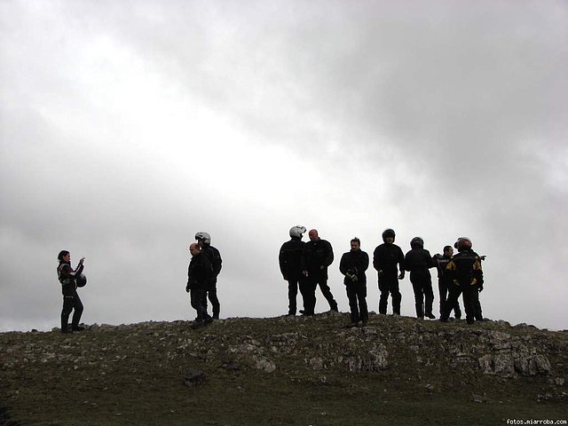 Transalperos en las cumbres