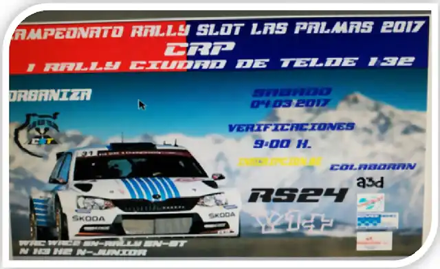 cartel rally ciudad de telde