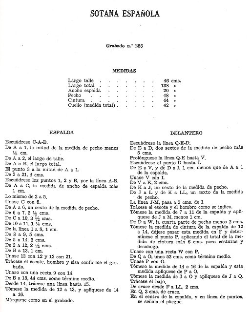 explicacion sotana espaola