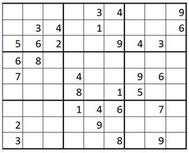 SUDOKU MEDIO