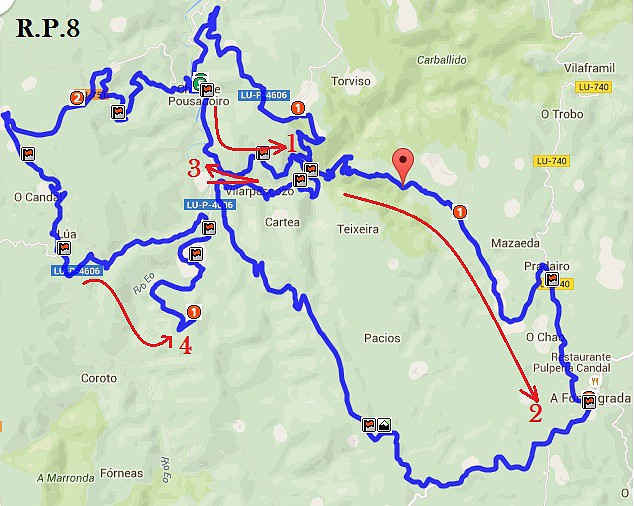 ruta R.P. 8 -Cruz do pito+Ouv+Couso(San Fiz)+Barang?n-MAP