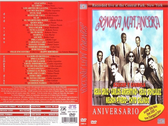 La Sonora Matancera - 65 aniversario - Caratula DVD