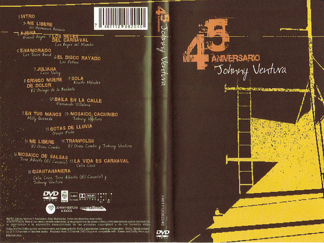 Johnny Ventura - 45 Aniversario - CAratula DVd