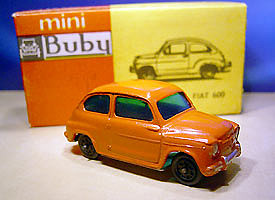 3d Fiat 600 naranja (serie 10)