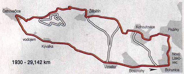 Masaryk Circuit - mapa 1930