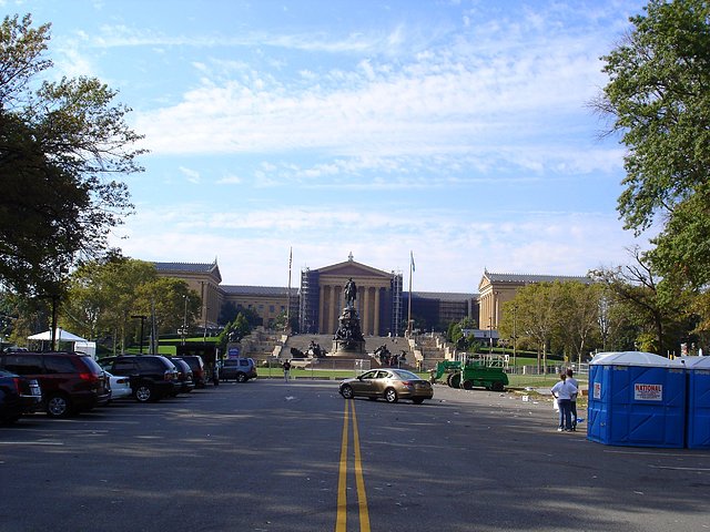 Museo y escaleras de Rocky