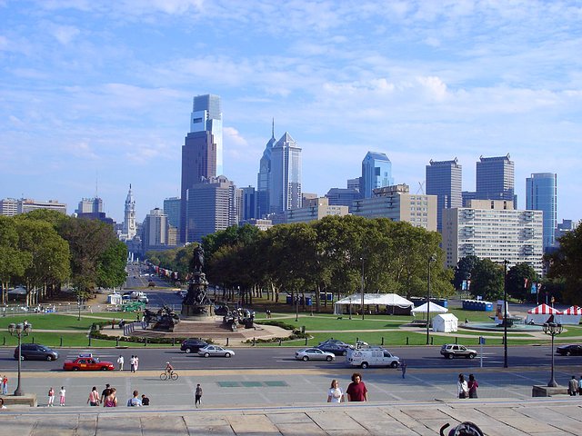 Philadelphia desde el museo de Rocky