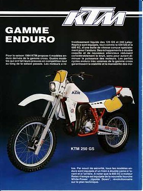 KTM 250GS 1984 1 KTM 250GS 1984 1