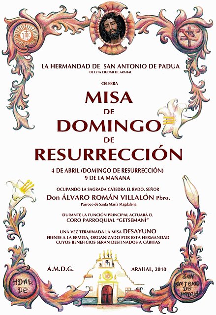 CARTEL MISA RESURRECCION 4-3-10 CARTEL MISA RESURRECCION 4-3-10