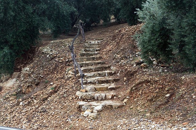 escaleras en la morena