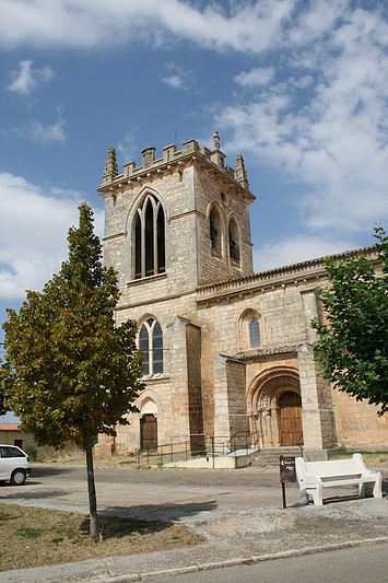 Burgos VILLADIEGO (BURGOS) IGLESIA DE SAN LORENZO.ORIGINARIAMENTE ROMANICA .REHECHA EN GOTICO EL S.XIV