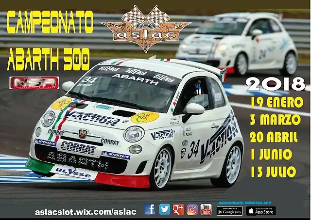 cartel copa abarth 500 nsr 2018