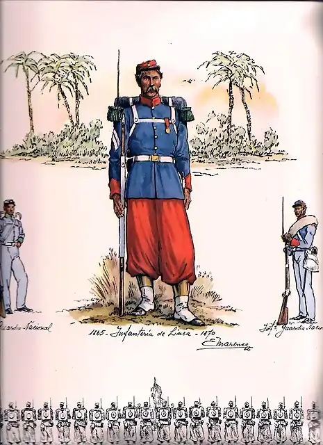 1864 - Guardias Nacionales - Triple Alianza