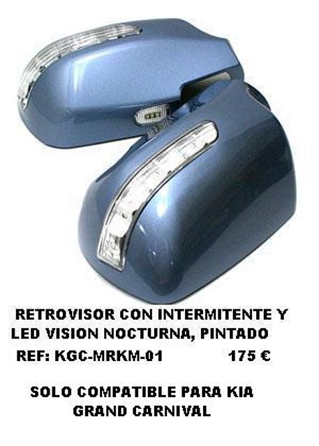 retrovisor con intermitente y led.KGC-MRKM-01.Hi-motors