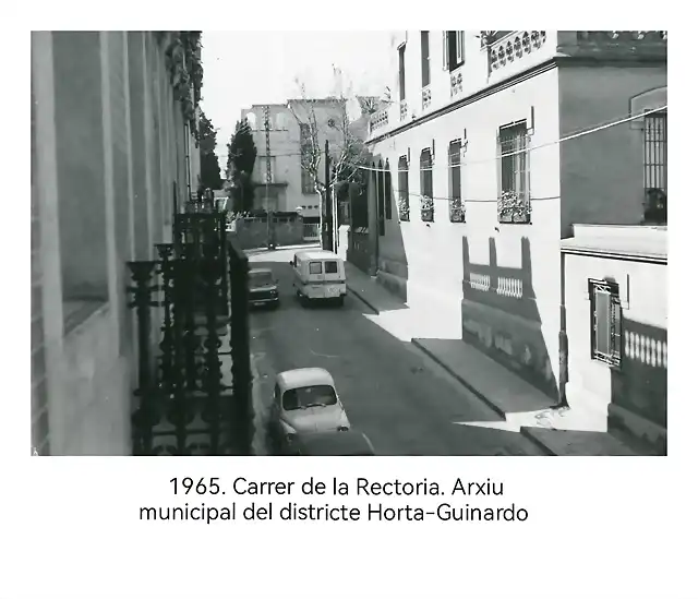 Barcelona c. de la Rectoria 1965