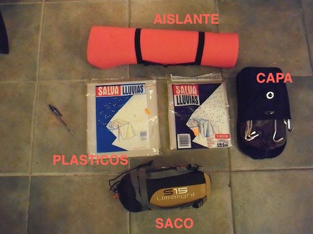 Equipo para pasar la noche Equipo para pasar la noche