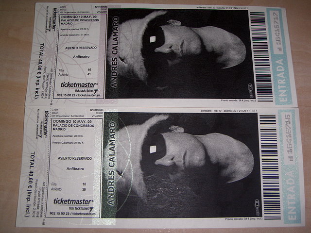 Entradas Concierto Calamaro 10 de Mayo MADRID