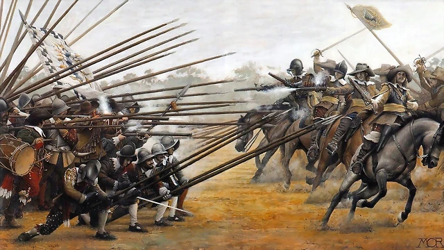 batalla de la guerra civil inglesa.1651.