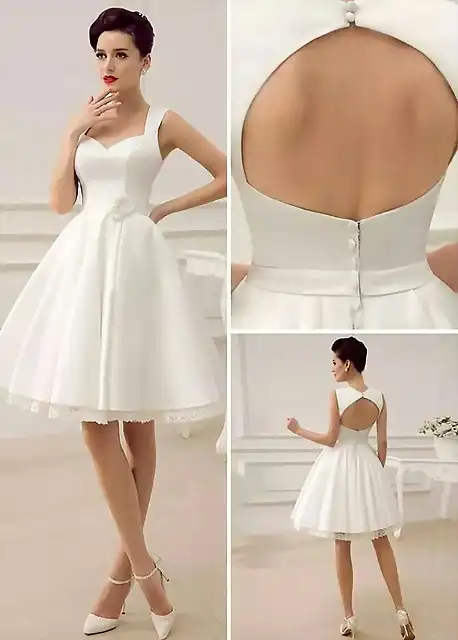 Peinados de pelo Corto para Vestidos Blancos Midi, Encaje y Fiesta (17)