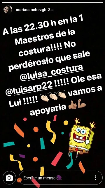 Mar?a IG Stories 12-2-2018