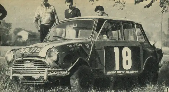 Mini Cooper S - TdF '64 - #18 Makinen crash