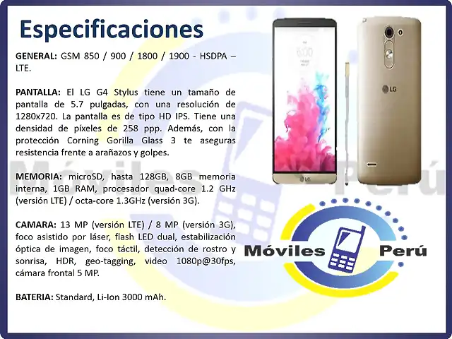 Lg G4 stylus medio