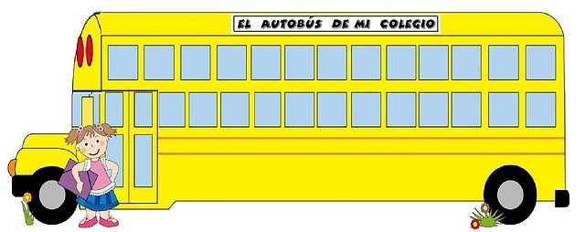 autobus escolar para pasar lista-