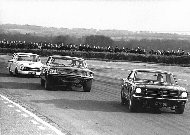 1964 Snetterton, Jim Clark Ford Cortina Lotus Mustang Galaxie 500