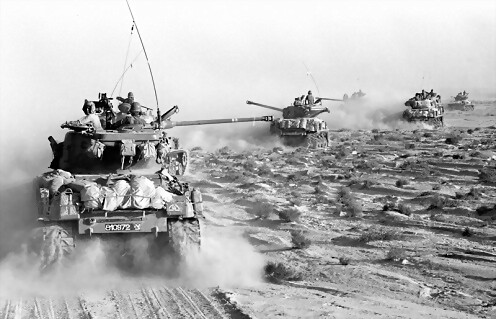 M-51 israeli-tanks-advance-toward-egyptian-positions-in-the-sinai-june-4-1967-d