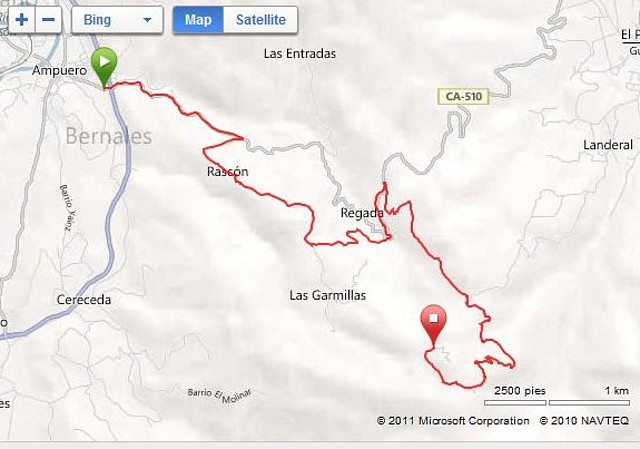 Las Nieves mapa