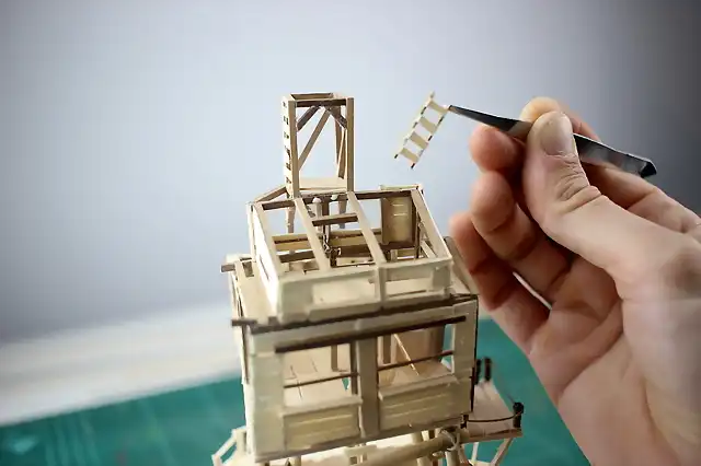 TreeHouse Models Diorama Pirate Watchtower (7)