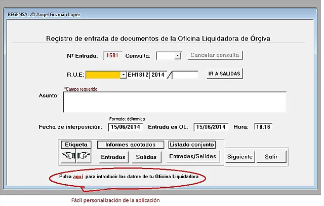 Regensal (Entradas) Regensal (Entradas)