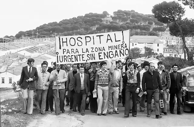 Manifestacion ladrillo 1976-Minas de Riotinto
